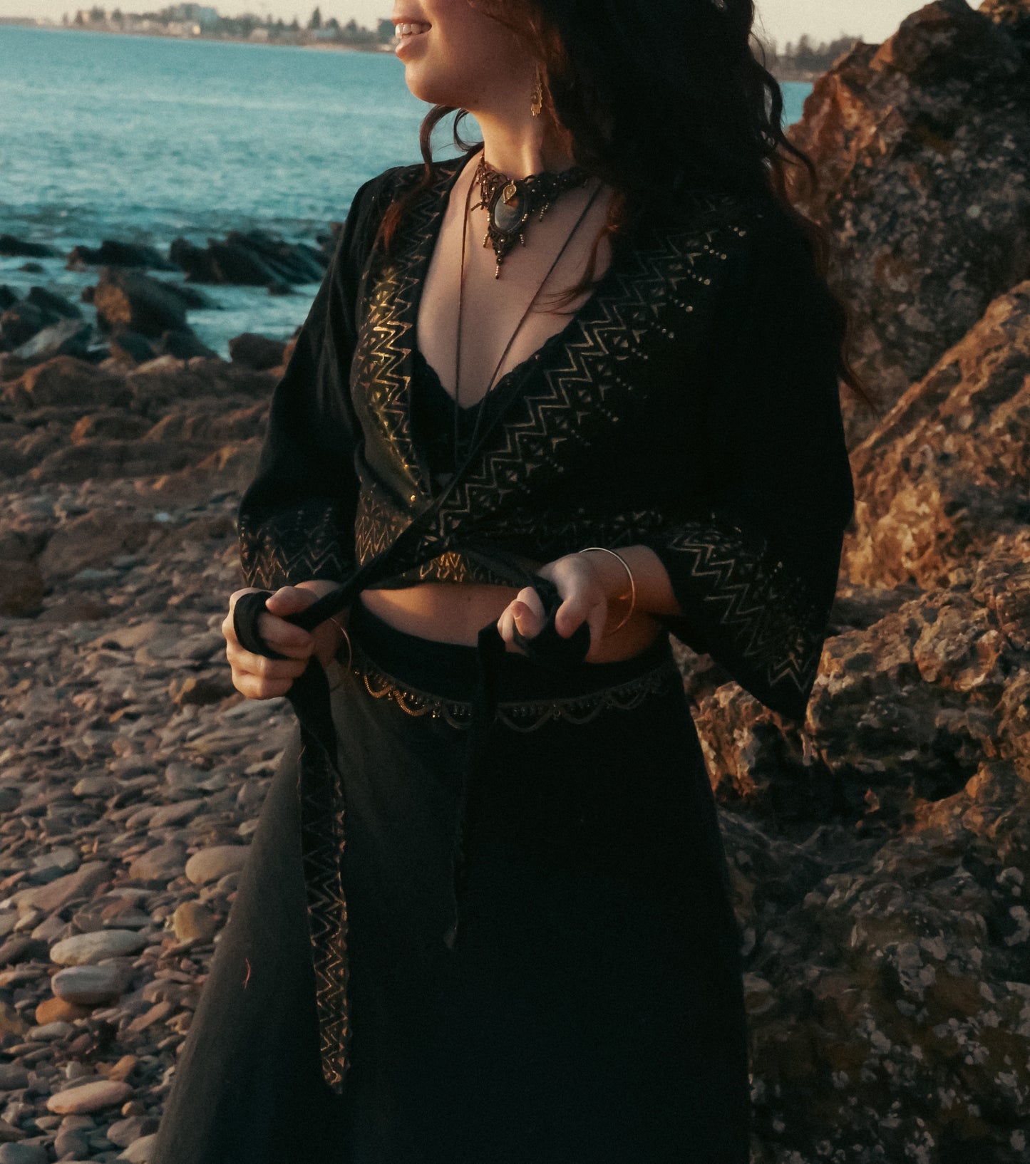 Nomad Wrap Top - Black